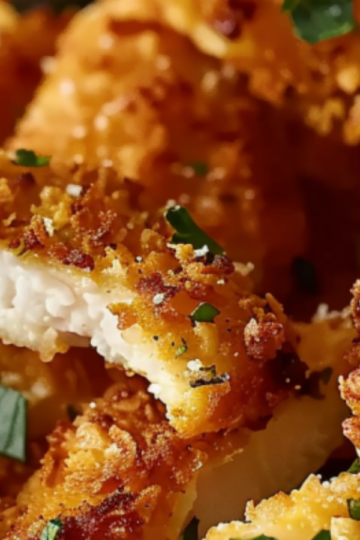 Parmesan Crusted Air Fryer Chicken Tenders