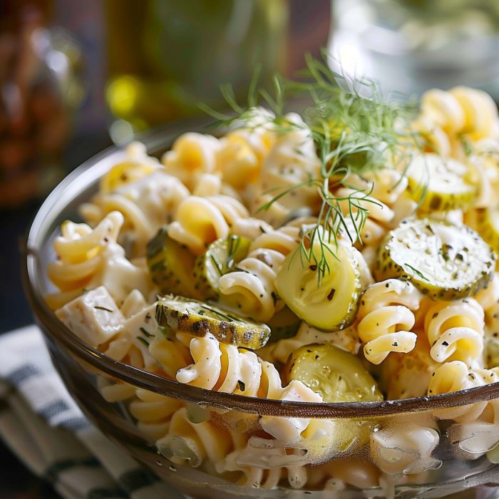 Dill Pickle Pasta Salad