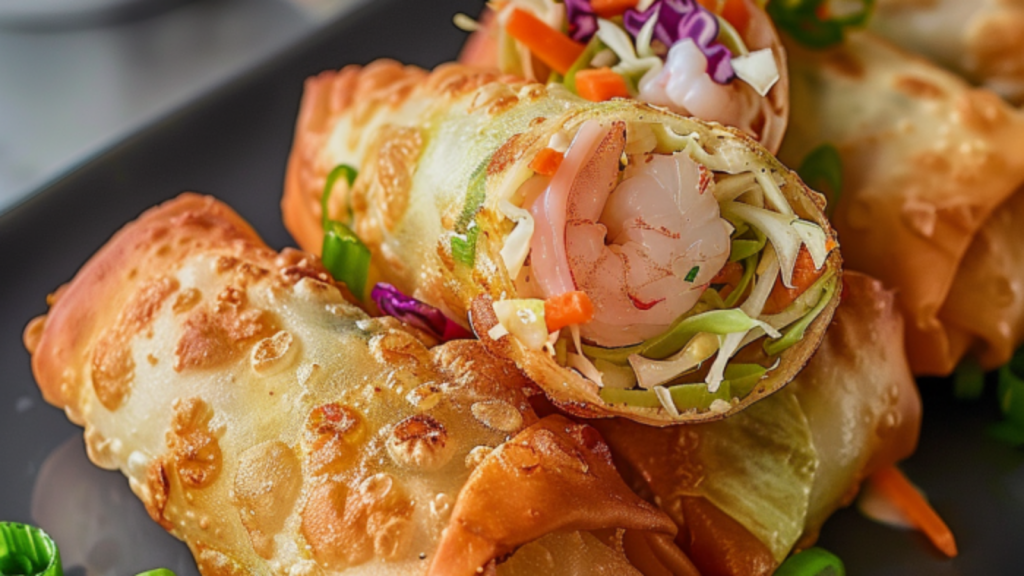 Shrimp and Cabbage Egg Rolls