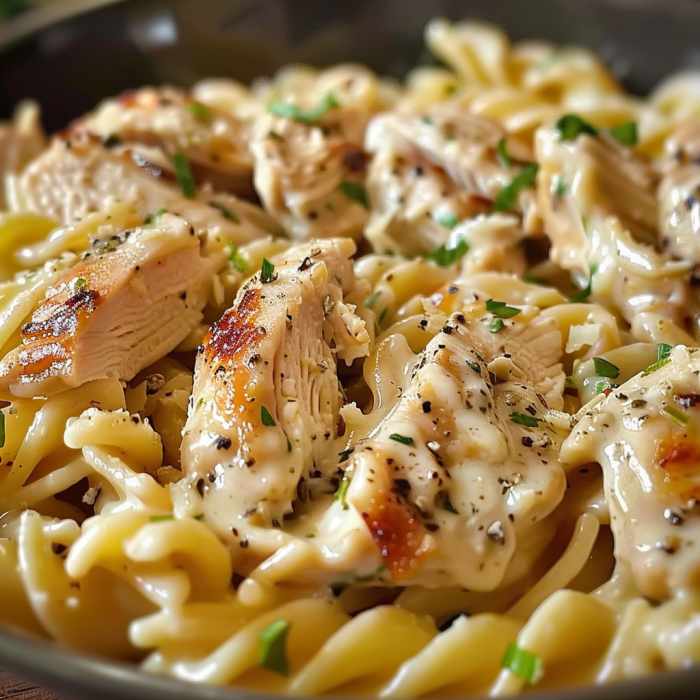 Garlic Parmesan Chicken Pasta