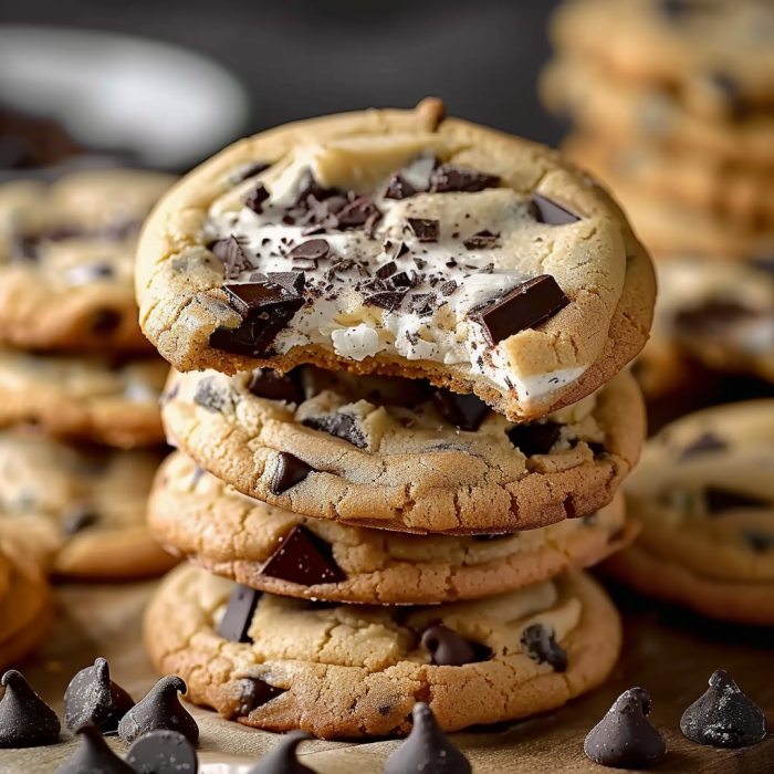 Cheesecake Stuffed Chocolate Chip Cookies