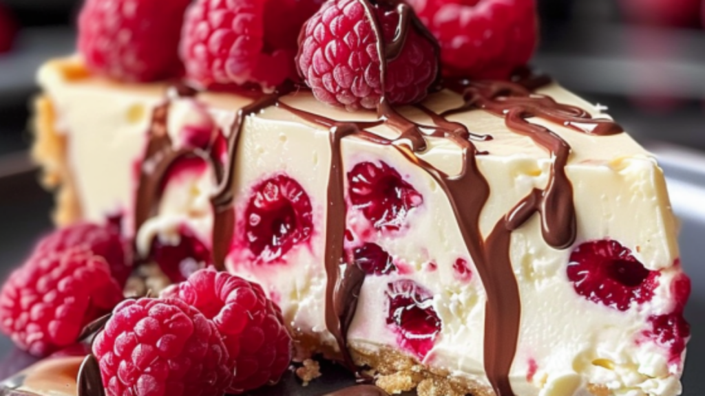 White Chocolate Raspberry Cheesecake