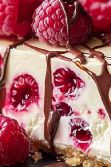 White Chocolate Raspberry Cheesecake