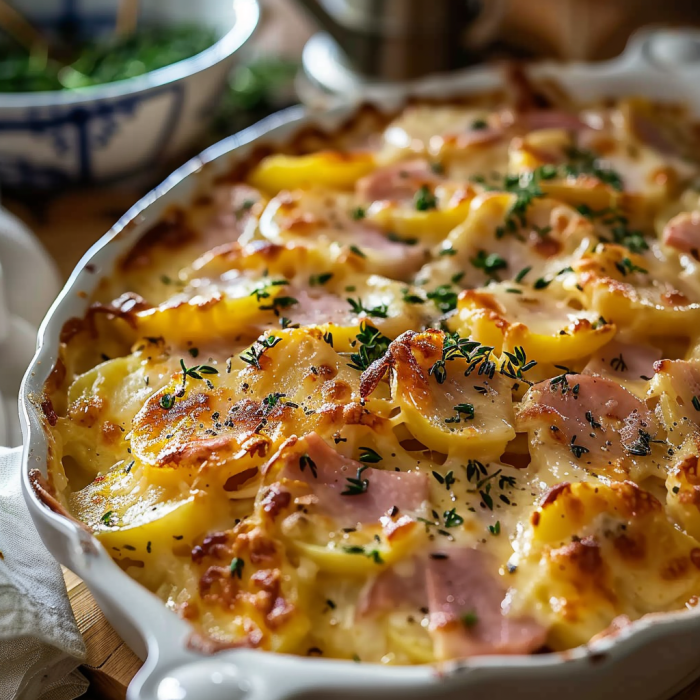 Easy Scalloped Potatoes and Ham Recipe