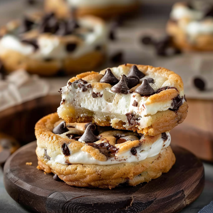 Cheesecake Stuffed Chocolate Chip Cookies