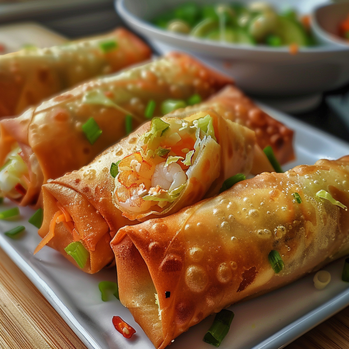 Shrimp and Cabbage Egg Rolls