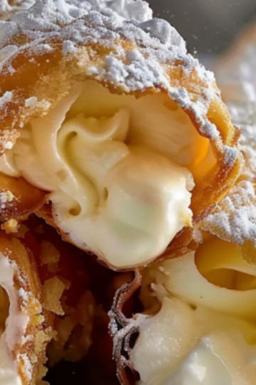 Italian cream-filled cannoncini