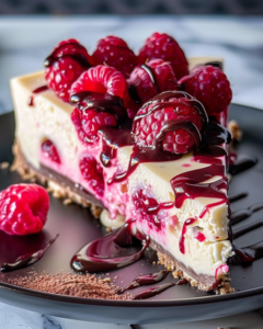 White Chocolate Raspberry Cheesecake