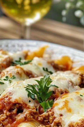 Creamy Ricotta Beef Stuffed Shells