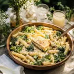 Baked Ziti with Broccoli and Alfredo Sauce