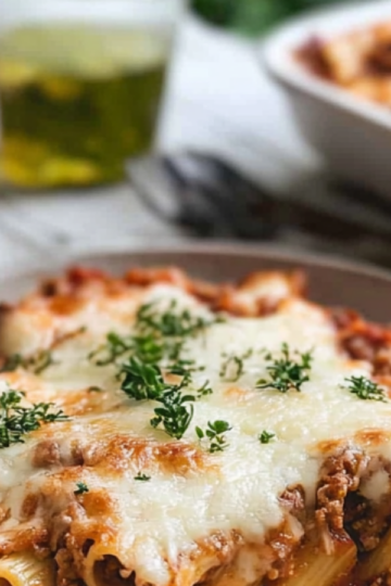 Baked Rigatoni with Meat Sauce