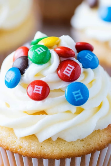 M&M Cupcakes Recipe