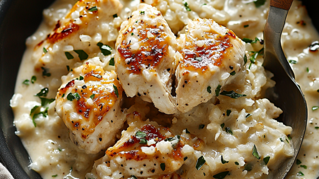 Creamy Parmesan Chicken Rice