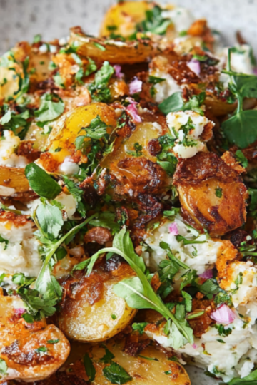 Crispy Smashed Potato Salad