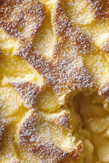 Apple Custard Impossible Pie