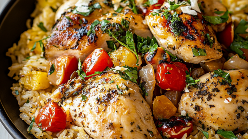 Mediterranean Chicken and Rice