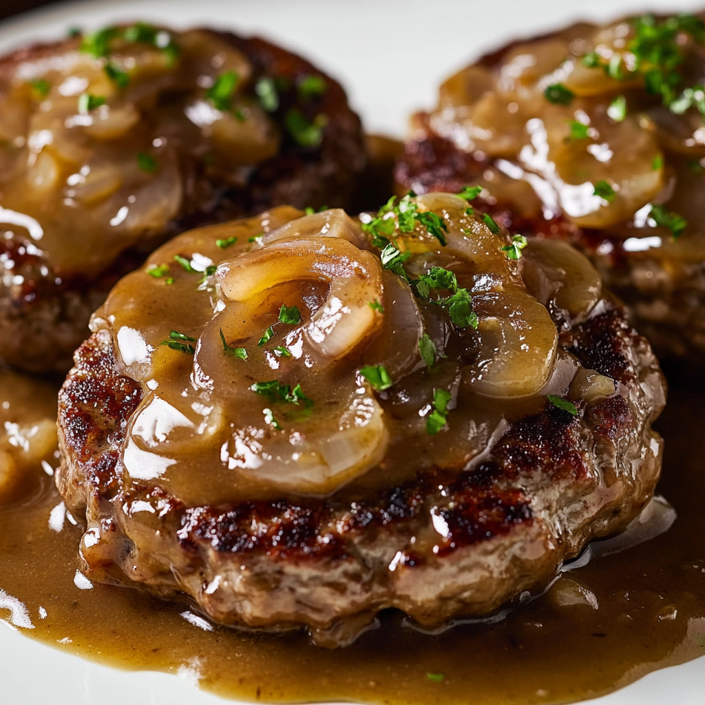 Hamburger Steaks with Onion Gravy