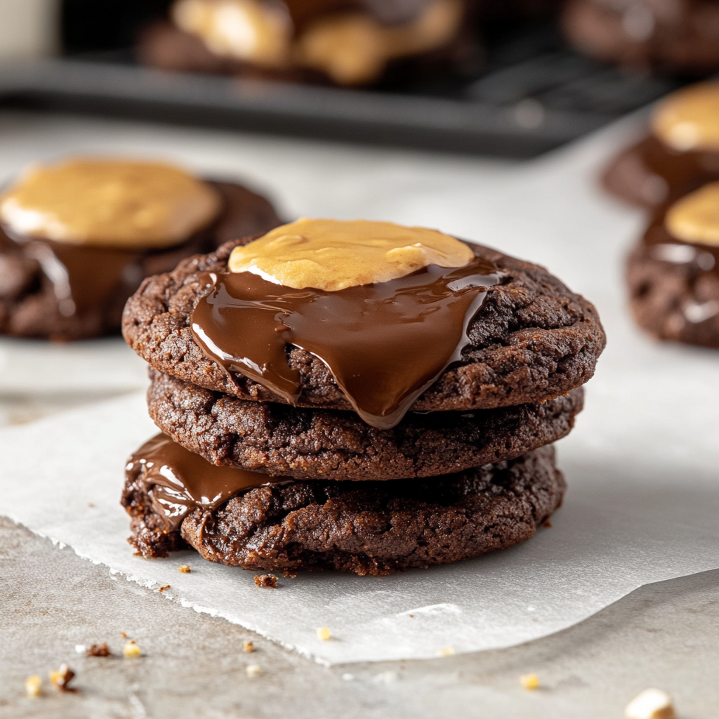 Buckeye Brownie Cookies