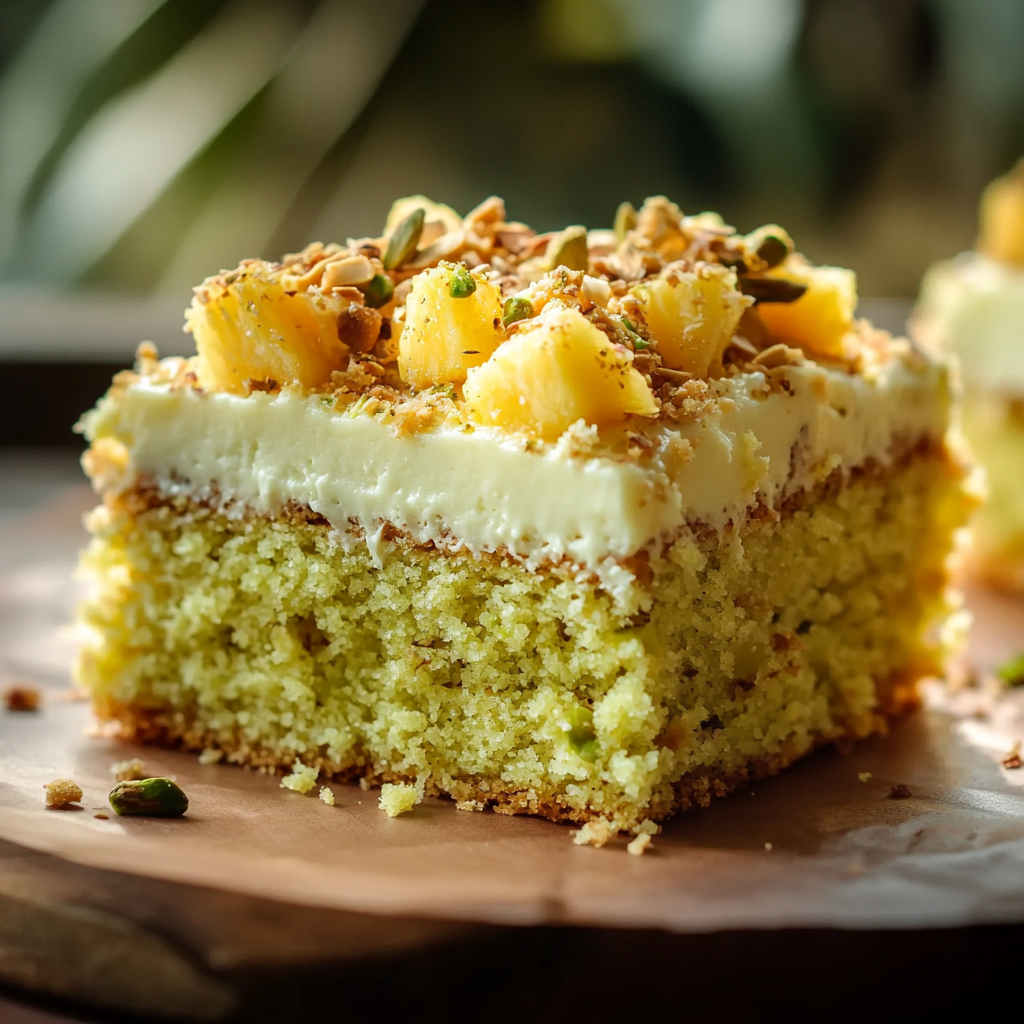 Pistachio Pineapple Cake