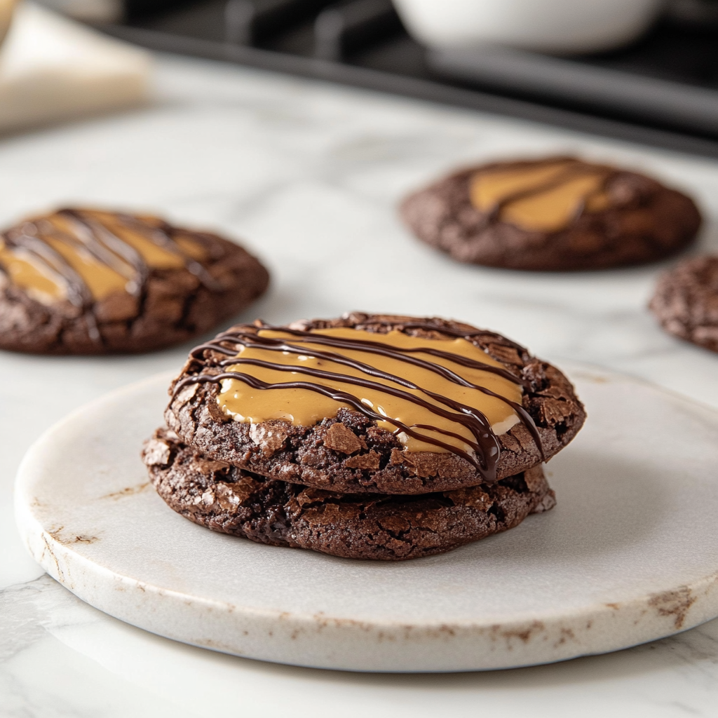 Buckeye Brownie Cookies