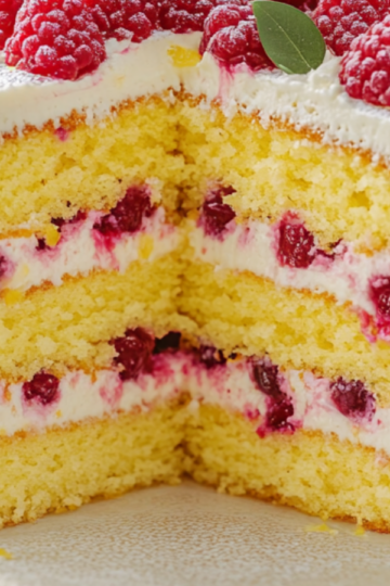 Raspberry Cake Lemon Buttercream