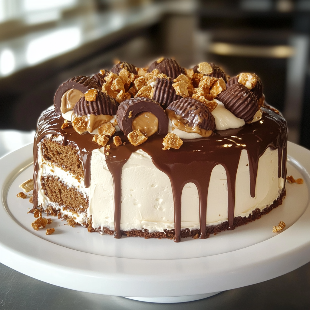 Reese's Peanut Butter Cup Roll Cake