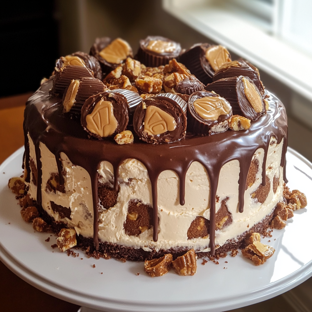 Reese's Peanut Butter Cup Roll Cake