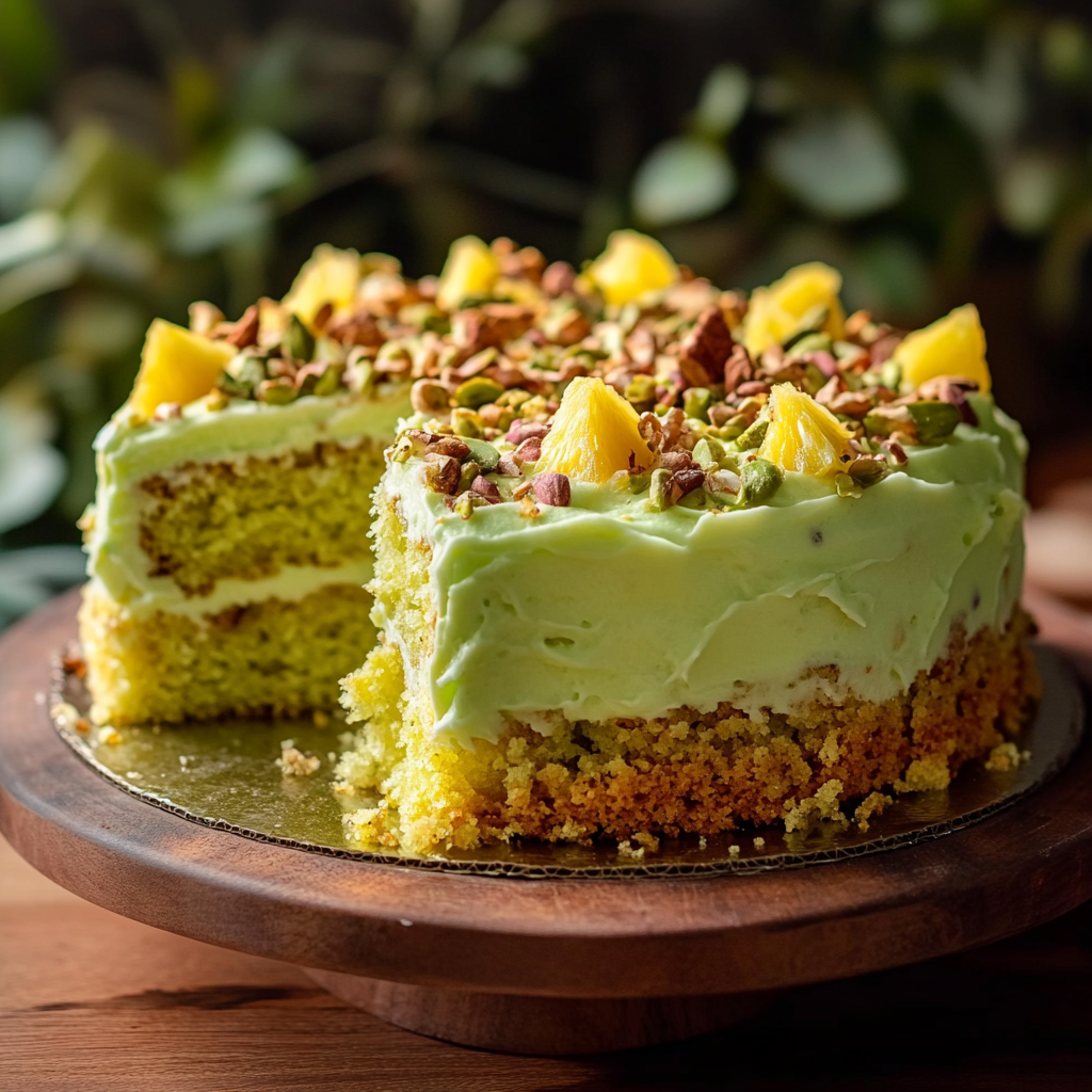 Pistachio Pineapple Cake
