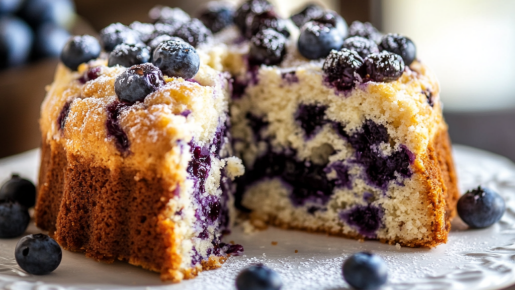 Blueberry Sour Cream Coffee Cake