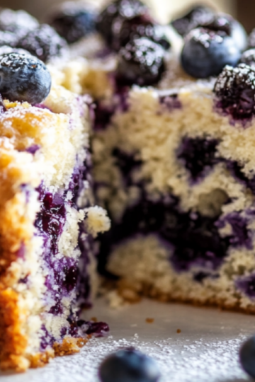 Blueberry Sour Cream Coffee Cake