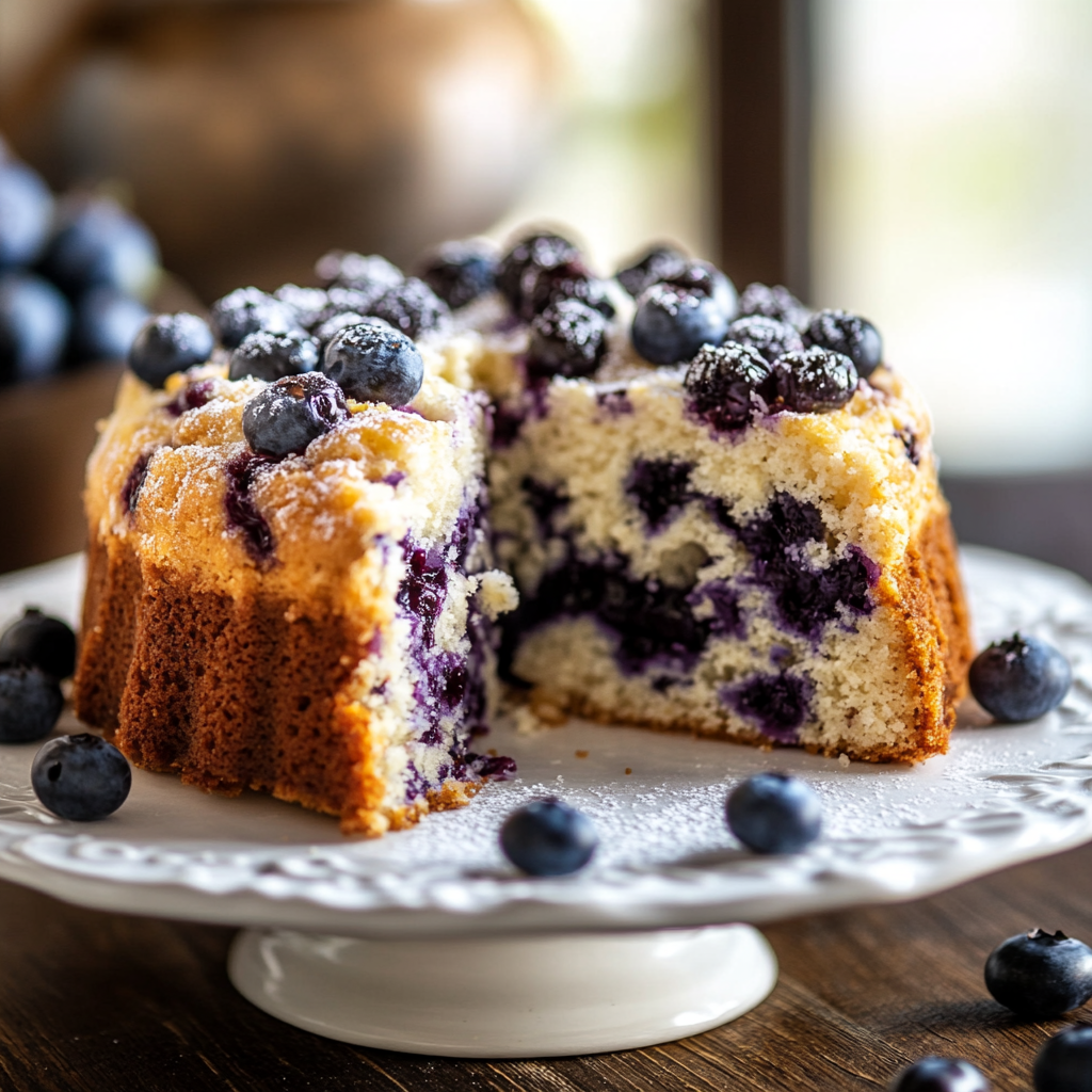 Blueberry Sour Cream Coffee Cake