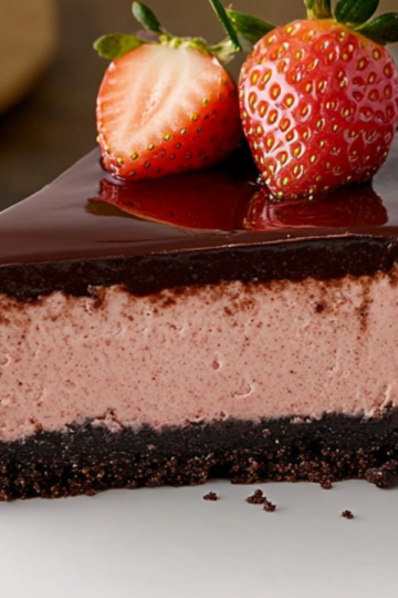 Chocolate Strawberry Cheesecake