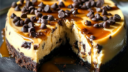 Decadent Salted Caramel Chocolate Chip Cheesecake