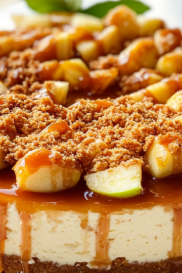 Caramel Apple Cheesecake Delight
