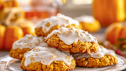 Frosted Pumpkin Oatmeal Cookies