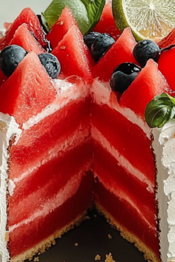 Refreshing Watermelon Cake