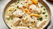 White Chicken Lasagna Soup