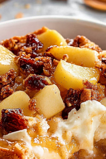 Apple Pie Bread Pudding Delight