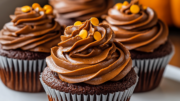 Indulgent Nutella Pumpkin Cupcakes