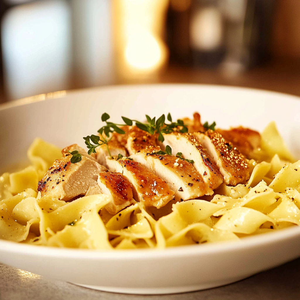 Chicken with Buttered Noodles