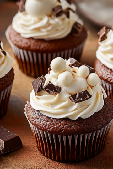 Decadent Hot Chocolate Cupcakes