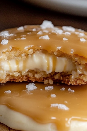 Salted Caramel Cheesecake Cookies