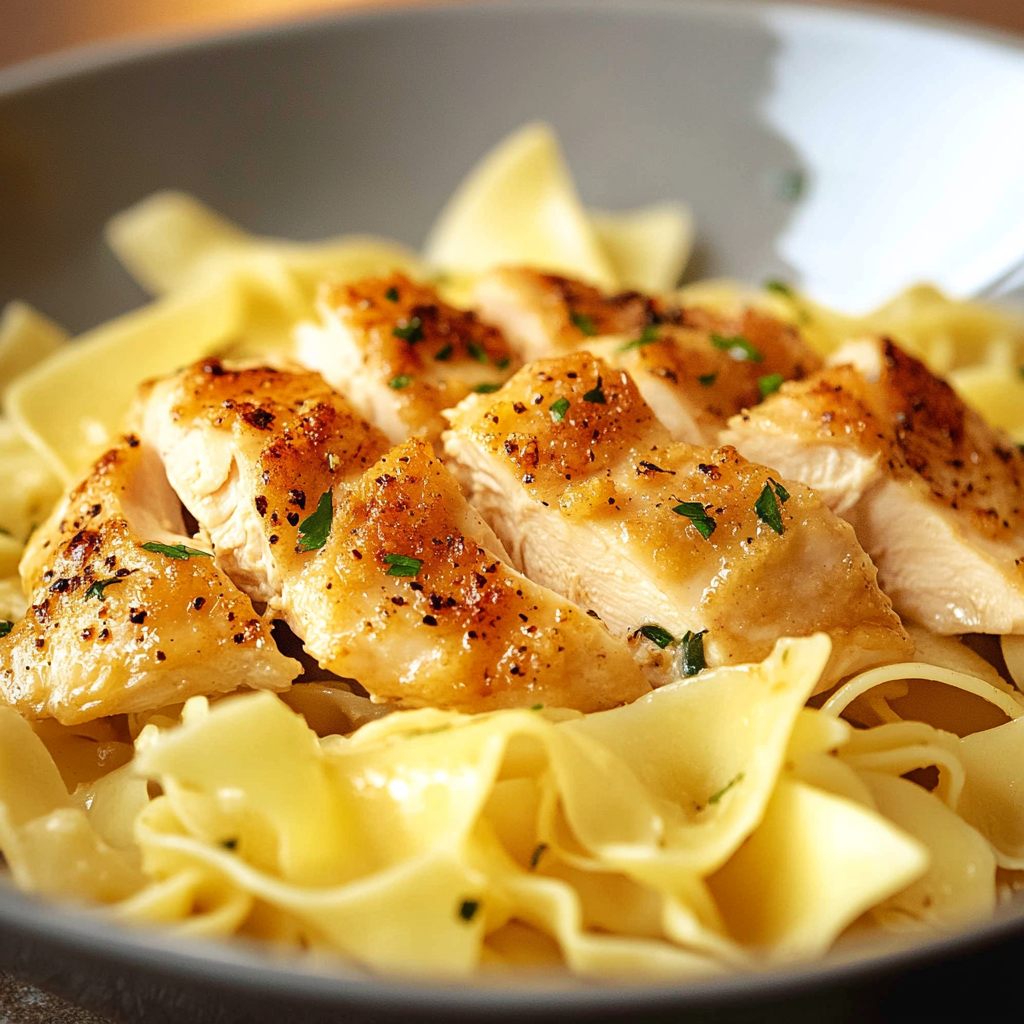 Chicken with Buttered Noodles