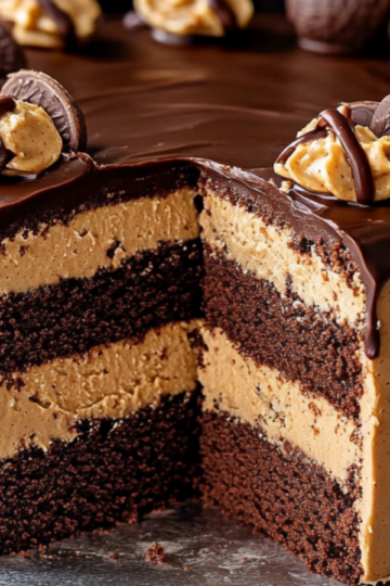 Decadent Chocolate Peanut Butter Cake