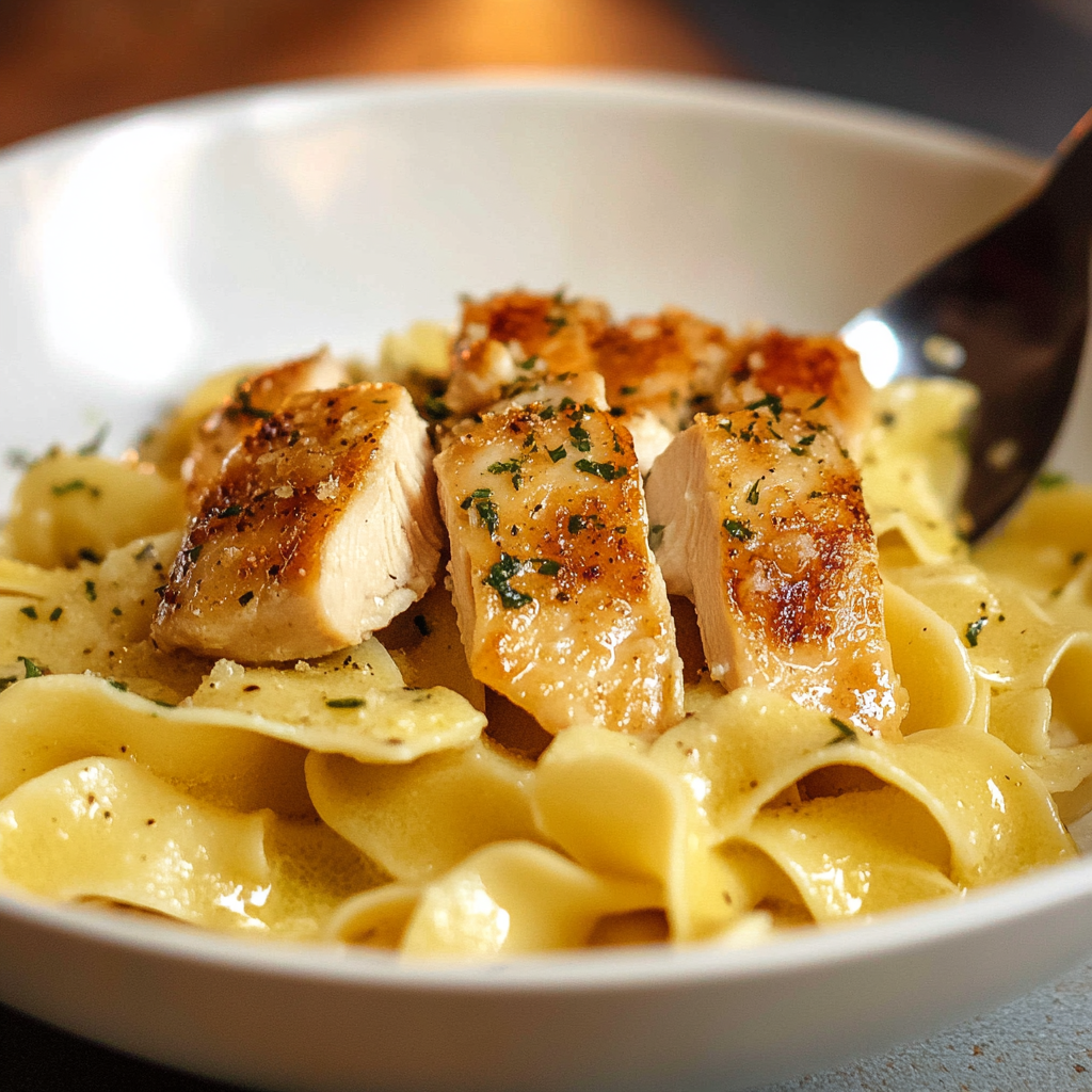 Chicken with Buttered Noodles