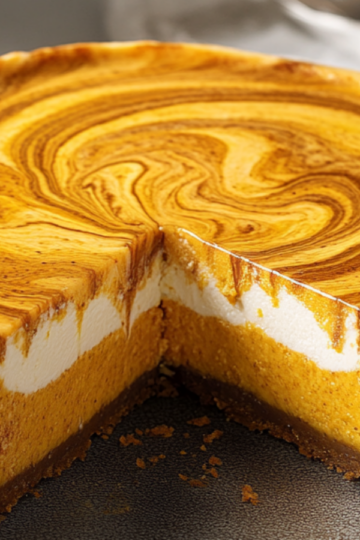 Pumpkin Swirl Cheesecake Delight