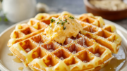 Cheesy Garlic Waffles: A Savory Twist