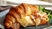 Baked Turkey & Cheese Croissant Delight