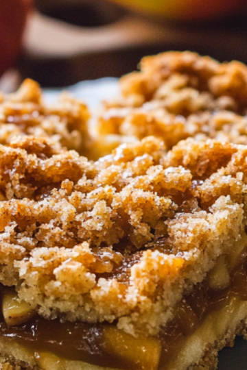 Caramel Apple Crumb Bars Delight