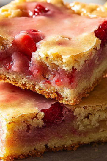 Strawberry Lemon Blondies